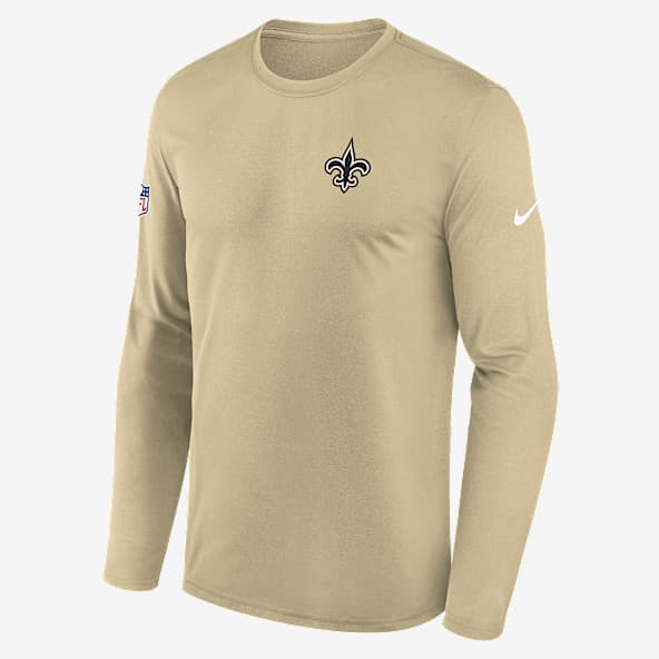 New Orleans Saints Alt Legend Small Logo Men's Nike Dri-FIT NFL Long-Sleeve T-Shirt