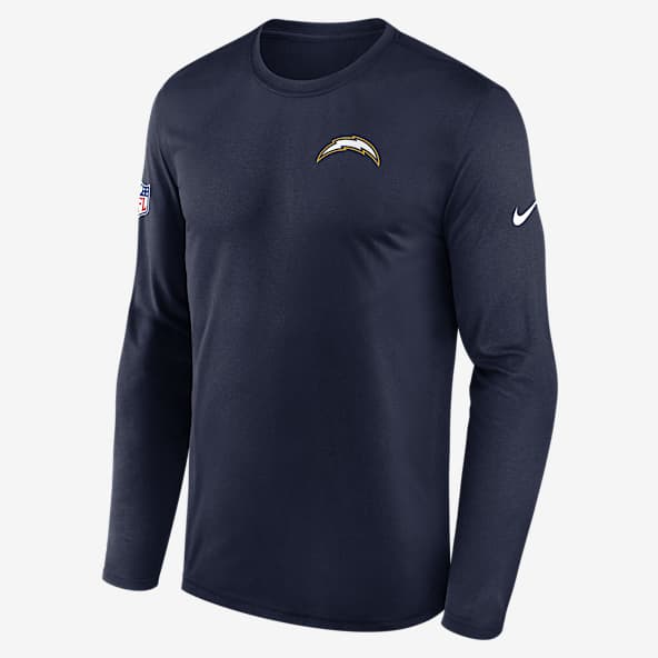 Los Angeles Chargers Alt Legend Small Logo Men's Nike Dri-FIT NFL Long-Sleeve T-Shirt