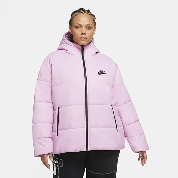 pink puffer jacket nike