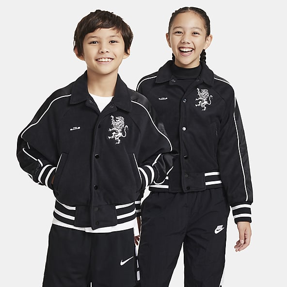 Kurtka dla dzieci Nike Sportswear Lined Fleece czarna JUNIOR 856195 010, KIDS \ Children's clothes \ Jackets