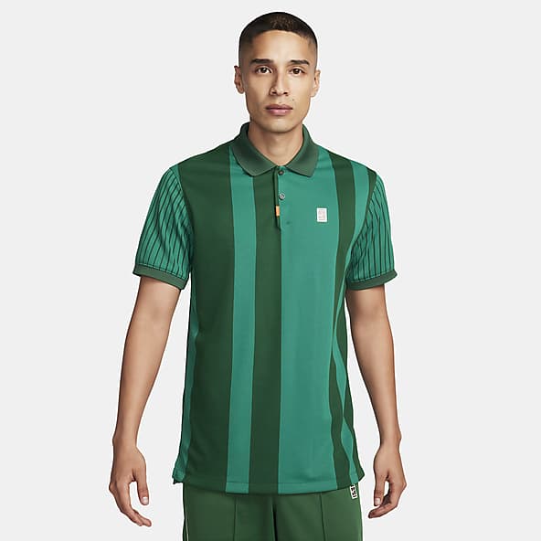 Green nike polo shirt hotsell