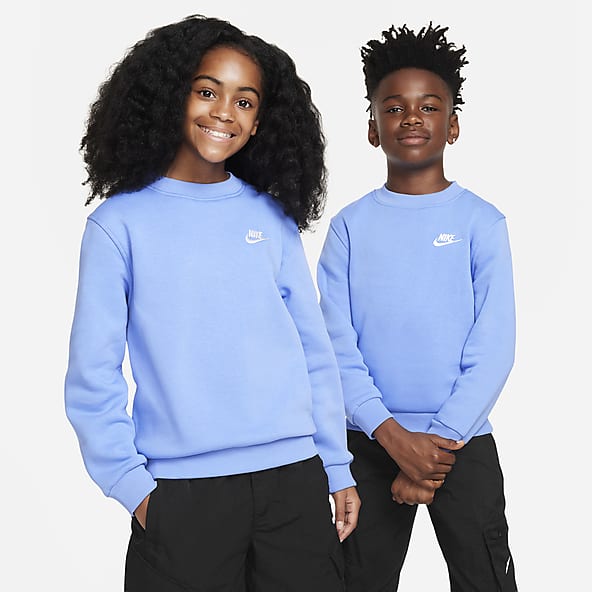 Nike Sportswear Club Fleece Big Kids' (Girls') Oversized French Terry  Crew-Neck Sweatshirt.