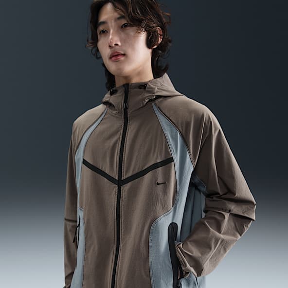 ナイキ テック メンズ Dri-FIT ウーブン カラーブロック ウィンドランナー オーバーサイズド ジャケット