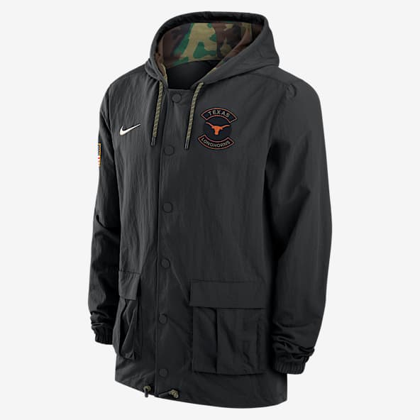 Texas Texas Men's Nike Full-Snap Hooded Military Jacket