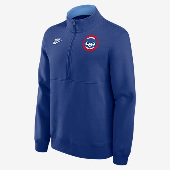 Chicago Cubs Cooperstown Men's Nike MLB 1/2-Zip Crew