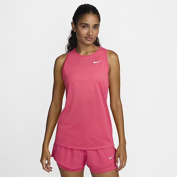 womens pink nike tops