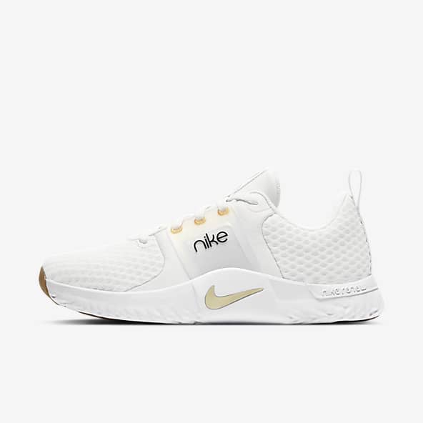 white nike women's workout shoes