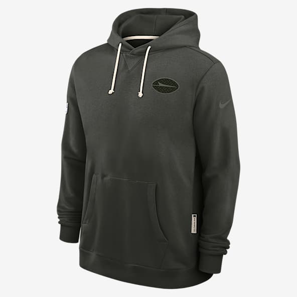 New York Jets Rivalries Collection Sideline Sudadera con gorro sin cierre Nike Dri-FIT de la NFL para hombre