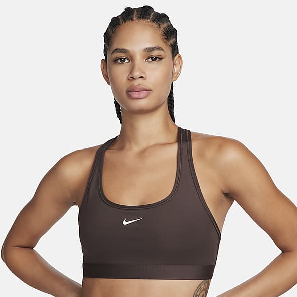 Nike Training Swoosh Luxe Dri-FIT medium support longline sports