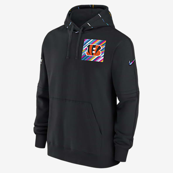 Men's Nike Black Cincinnati Bengals Primary Logo Performance Pullover Hoodie