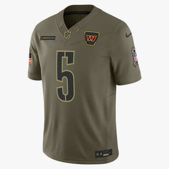 Jayden Daniels Washington Commanders Salute to Service Men's Nike Dri-FIT NFL Limited Jersey