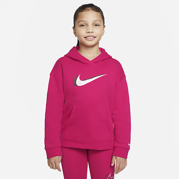 nike crew neck jumper pink