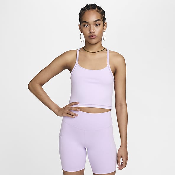 Nike One Fitted Camiseta de tirantes Dri-FIT cropped para mujer