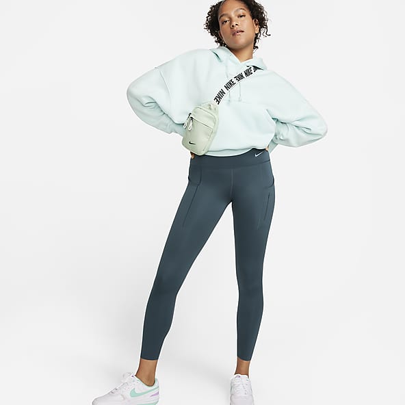 Nike NWT Air High Waisted Printed Leggings Green Size XL - $32 New