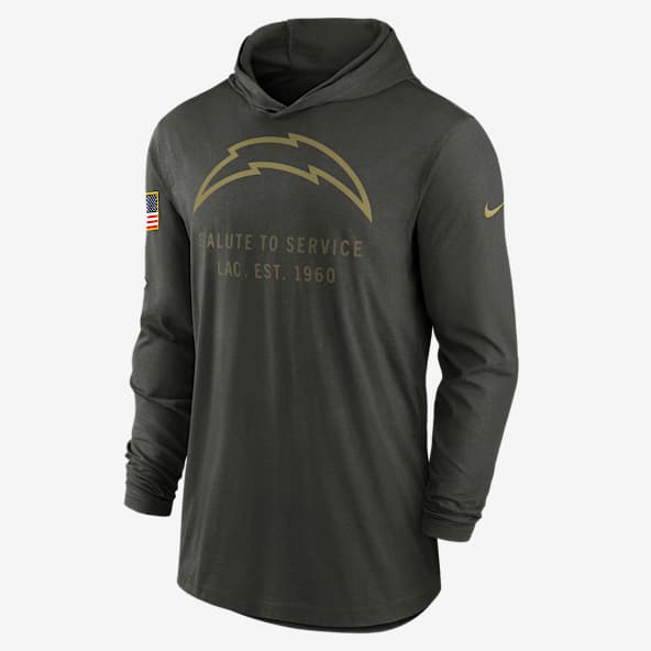 Los Angeles Chargers Salute to Service Sideline Men’s Nike Dri-FIT NFL Long-Sleeve Hooded Top