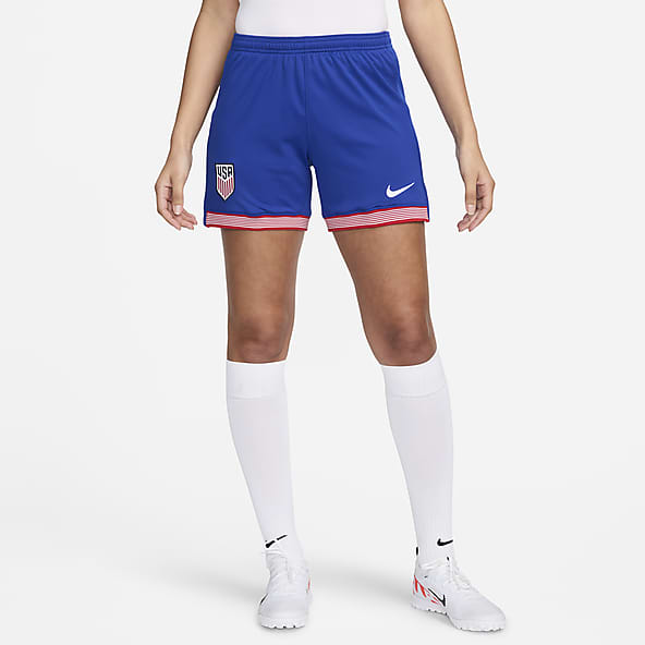 Selección nacional de fútbol masculino de Estados Unidos local 2024 Stadium Shorts de fútbol Nike Dri-FIT replica para mujer