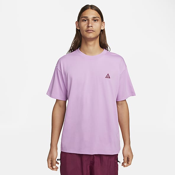 Quien De Dios Juntar Men's Purple Tops & T-Shirts. Nike GB