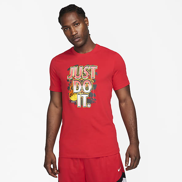 Nike Mens Bulls Statement All Over Print T-Shirt - White/Red Size M