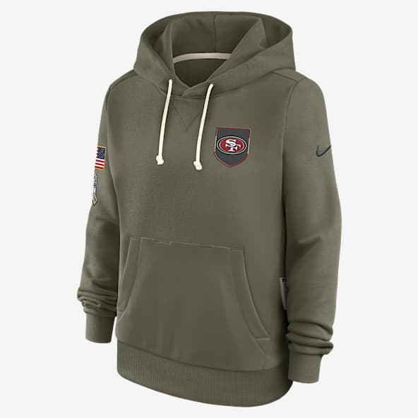 San Francisco 49ers Salute to Service Sideline Women's Nike Dri-FIT NFL Pullover Hoodie