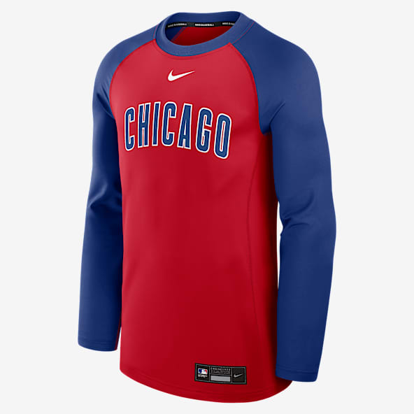Chicago Cubs Authentic Collection Game Time Men's Nike Dri-FIT MLB Pullover Crew