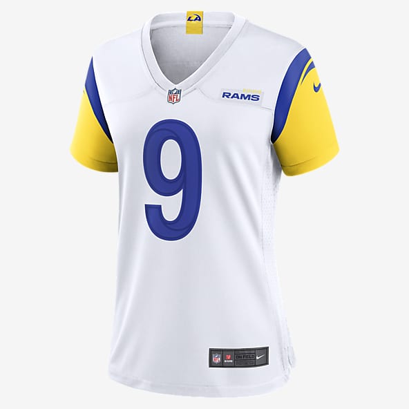 Rams Custom White Men's Nike Team Logo Dual Overlap Limited Jersey
