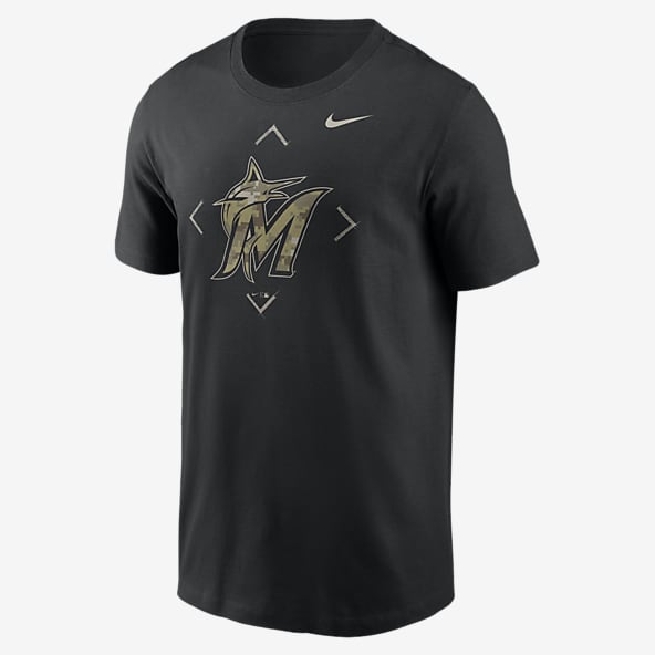 Men's New York Yankees Nike Black Camo Logo T-Shirt
