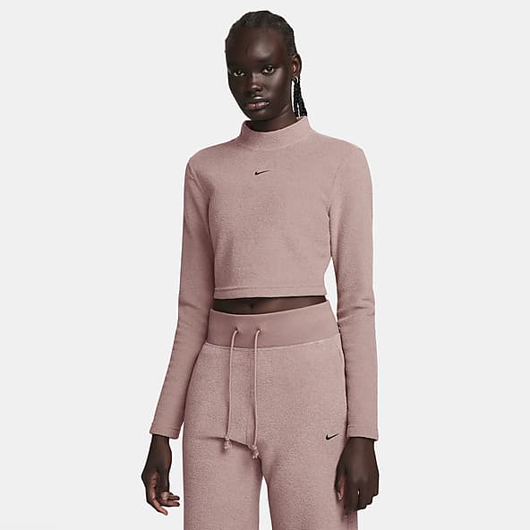 Nike sportswear reversible fleece cropped sweatshirt 2025
