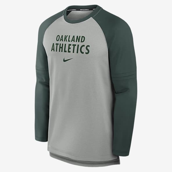 Oakland Athletics Authentic Collection Game Time Men's Nike Breathe MLB Long-Sleeve T-Shirt