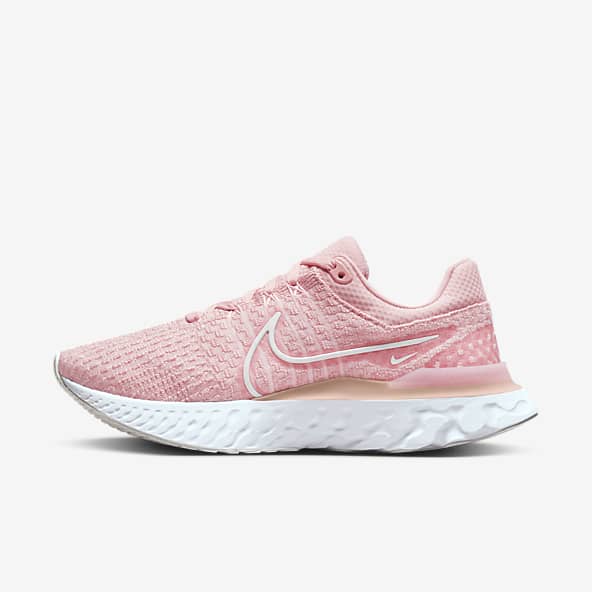 nike womens running shoes white and pink