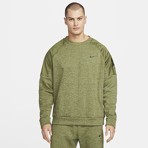 Nike Factory Verde Therma-FIT Sin forro Sudaderas.