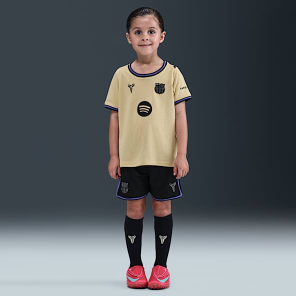 FC Barcelona 2025/26 Stadium Away Dreiteiliges Kobe Replika-Fußballtrikot-Set (jüngere Kinder)
