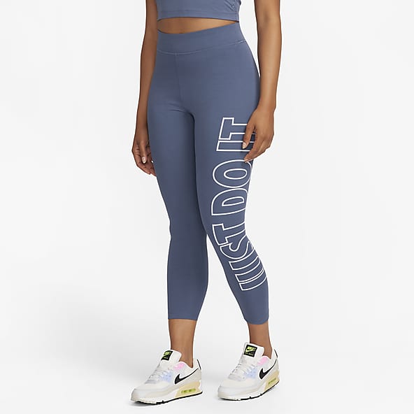 Navy & Blue Striped Nike leggings in sz XS 