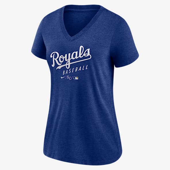 Kansas City Royals Authentic Collection Women's Nike MLB V-Neck T-Shirt