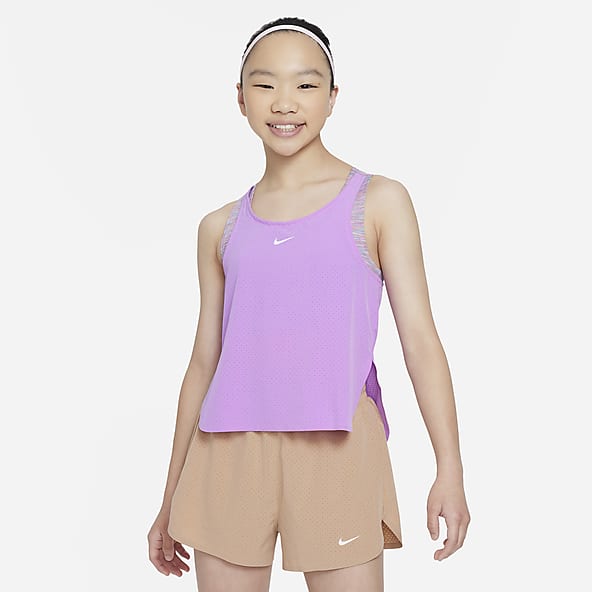 Nike one big kids' (girls') dri-fit high-waisted woven training