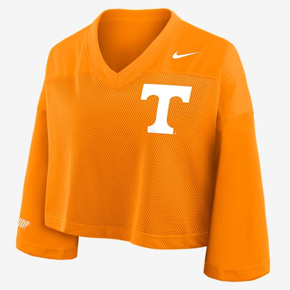 Tennessee Jersey Top universitario Nike Dri-FIT cropped para mujer