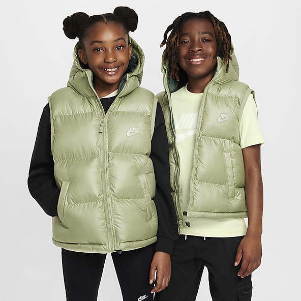 Boys green puffer vest discount