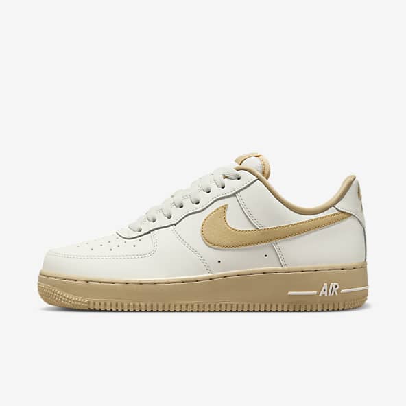 White Air Force 1 Low Top Shoes.