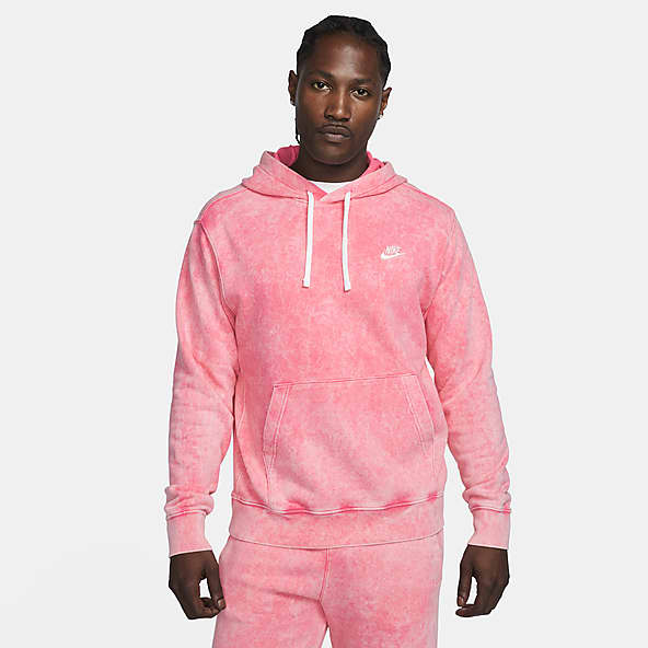 club hoodie sweat à capuche zippé rose