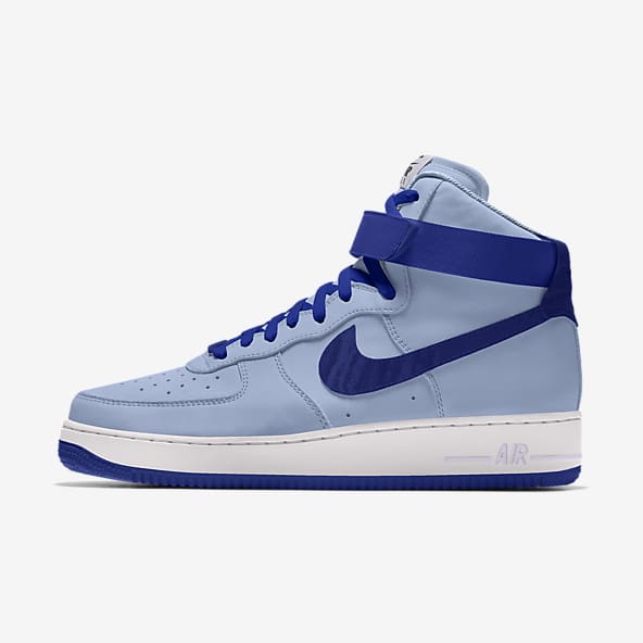 Blue Air Force 1 Shoes. Nike IN