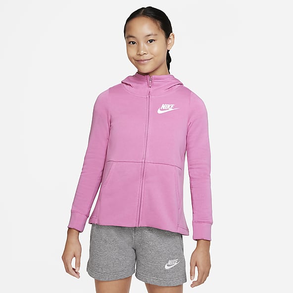 Nike air womens half zip hoodie pink clearance