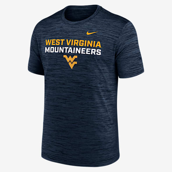 West Virginia Campus Center Stack Velocity Men's Nike Dri-FIT College T-Shirt