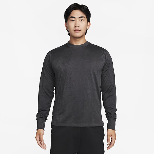 Nike, Shirts, Nike Mens Yoga Drifit Short Sleeve Tshirt Gym Gray Shirt  Small Dm7825 77