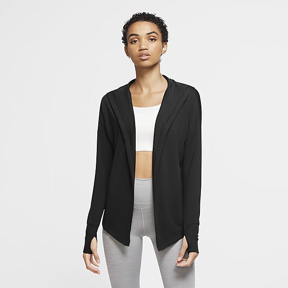 black nike cardigan