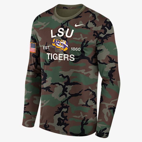 LSU 2025 Military Appreciation Legend LSU 2025 Military Appreciation Legend Men's Nike Dri-FIT College Long-Sleeve T-Shirt