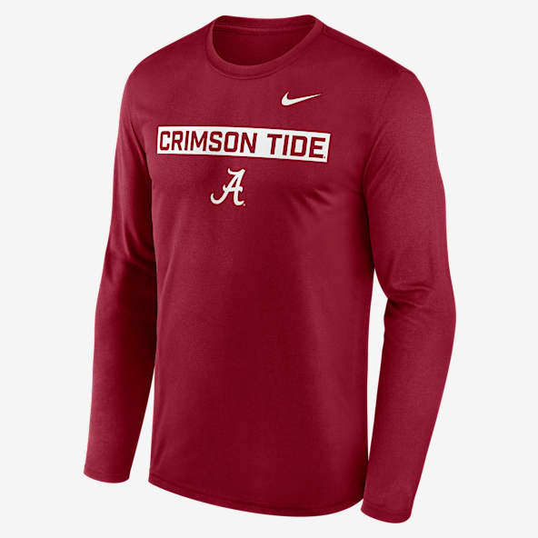 Alabama Primetime Legend 2-Hit Playera de manga larga universitaria Nike Dri-FIT para hombre