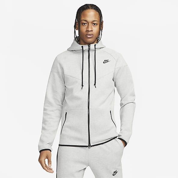 Nike Men's Sportswear Hybrid Fleece Jogger Pants In Dark Grey Heather/iron  Grey/white | ModeSens