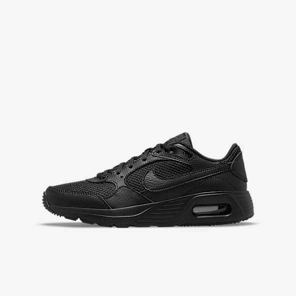 Boys Trainers Boys Black Nike School Shoes Kids Boys Youth Black