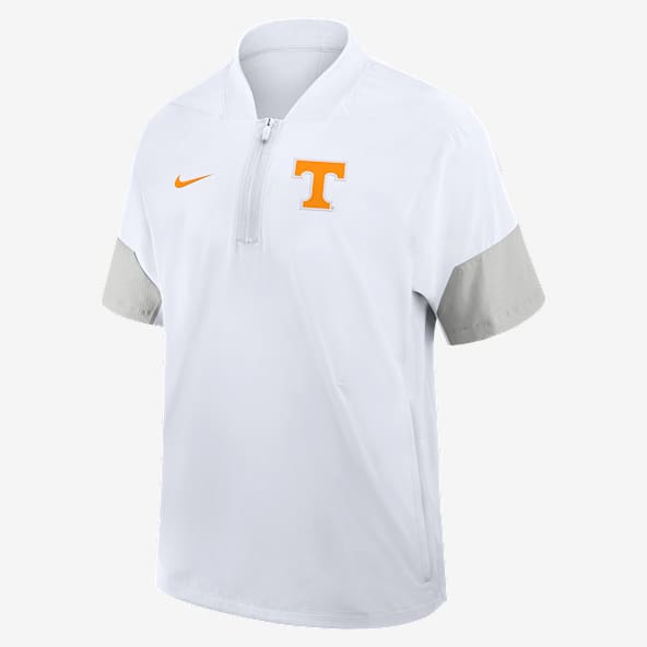 Tennessee Sideline Coach Men's Nike College 1/2-Zip Short-Sleeve Hooded Jacket