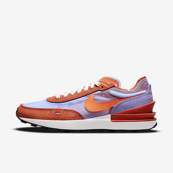 orange and purple nike shoes