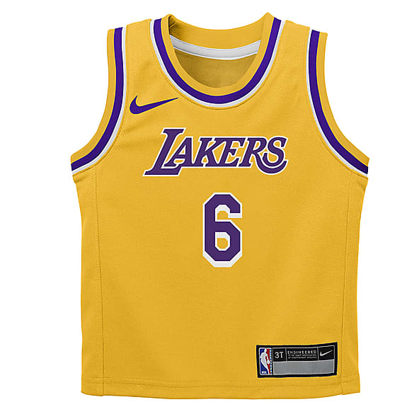 LeBron James Los Angeles Lakers Icon Edition Nike NBA-Trikot- und Shorts-Set für ältere Kinder (Jungen)